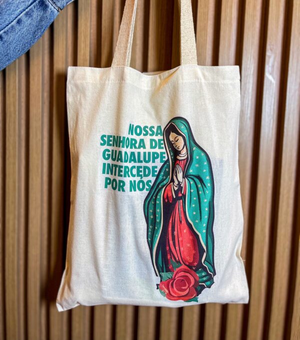 Ecobag Católica Nossa Senhora de Guadalupe Interceda por nós